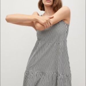 MANGO Striped Short Beach Dress